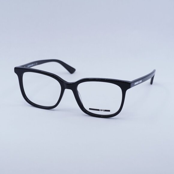 🕶️ New Alexander McQueen MQ0276O 001 Eyeglasses - Black Frame 52mm - Picture 1 of 11